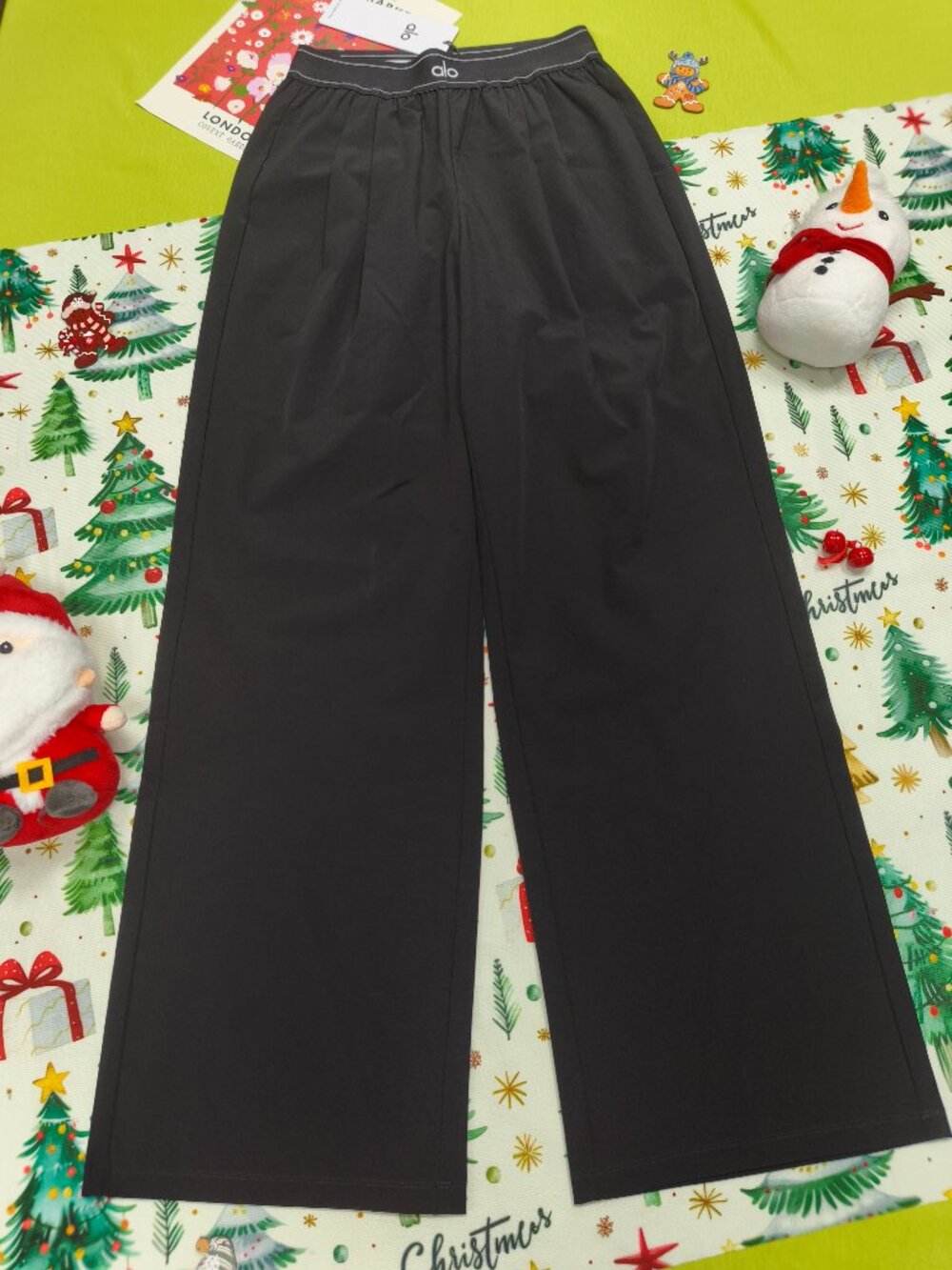 Brand New Alo Yoga Black Suit up Trouser (Regular 30" Inseam)✨Casual 80s 90s - Picture 2 of 7